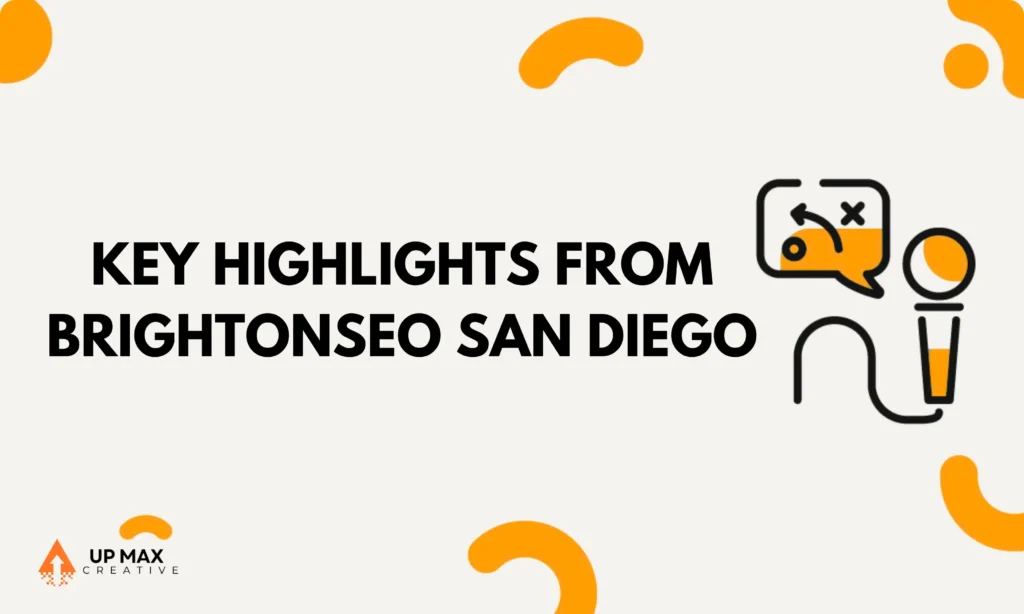 Attendees interacting at the BrightonSEO conference in San Diego.